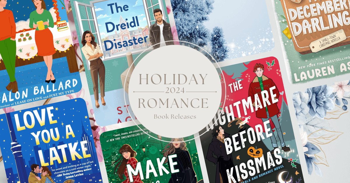 Holiday Romance Book Releases: Collage of book covers