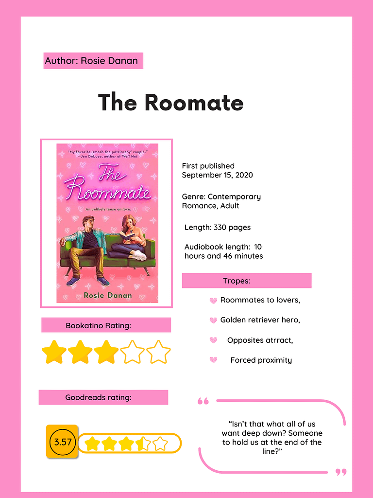 Spicy Summer Reading: The Roommate by Rosie Dana