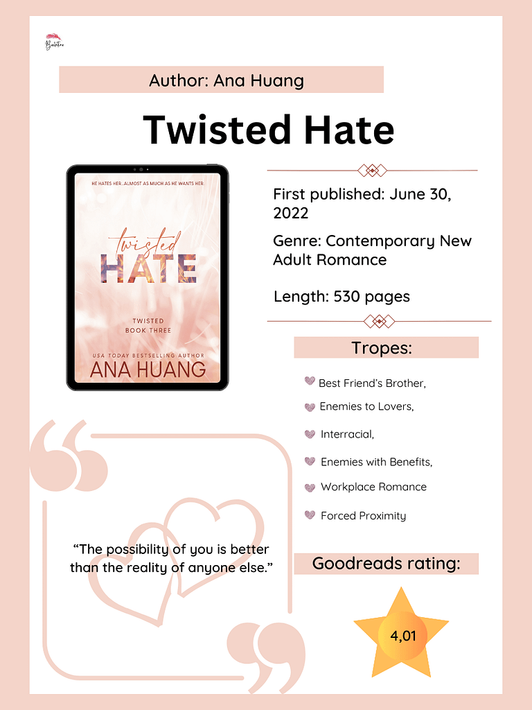 Enemies to Lovers Twisted Hate by Ana Huang